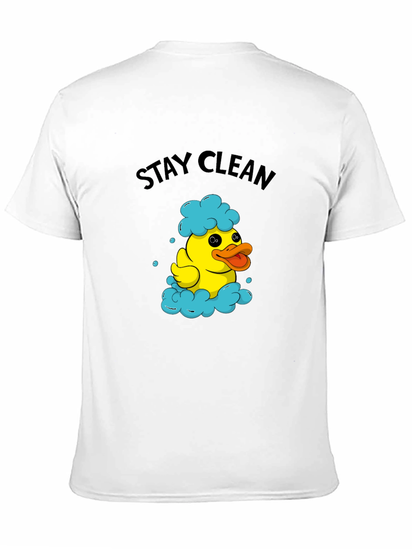 Stay Clean Duck T-Shirt - Novelty Graphic Tee