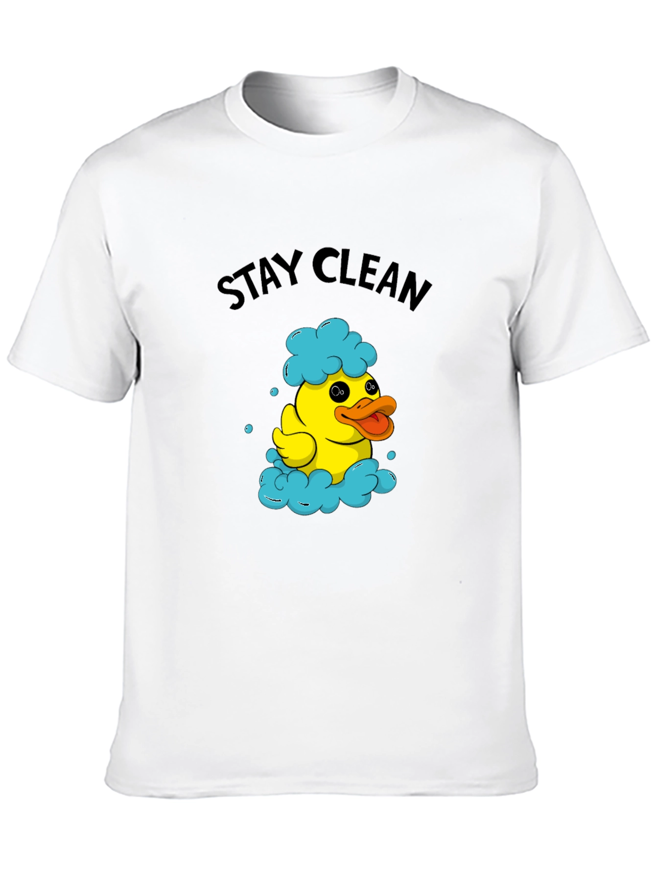 Stay Clean Duck T-Shirt - Novelty Graphic Tee