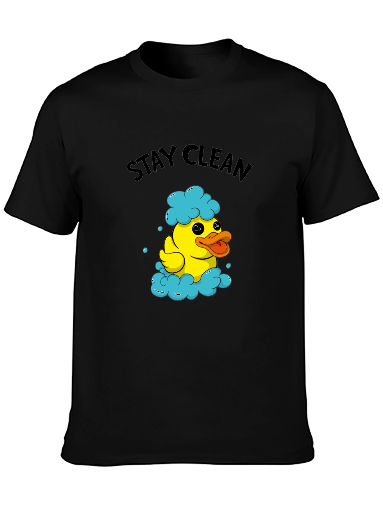 Stay Clean Duck T-Shirt - Novelty Graphic Tee