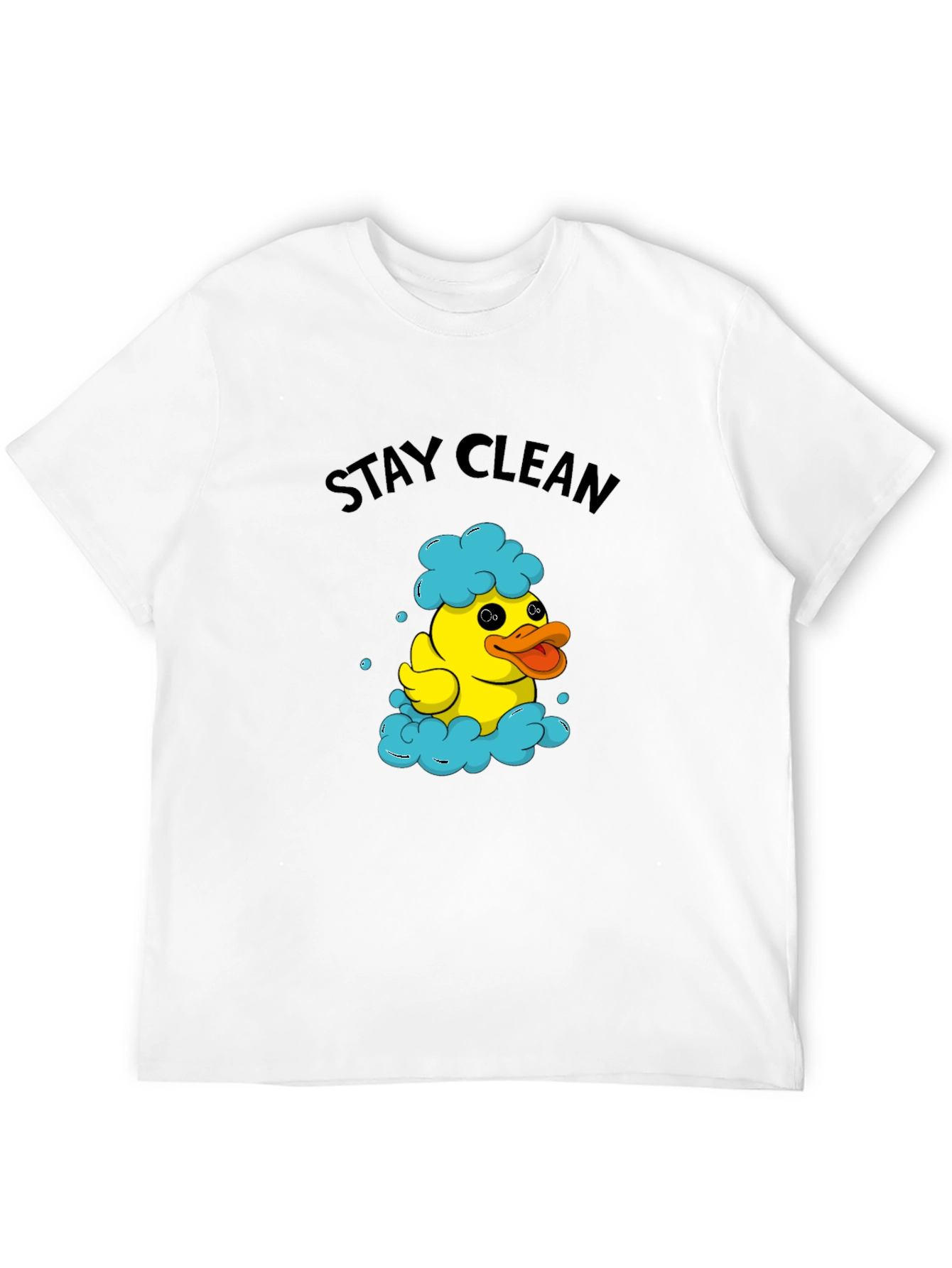 Stay Clean Duck T-Shirt - Novelty Graphic Tee