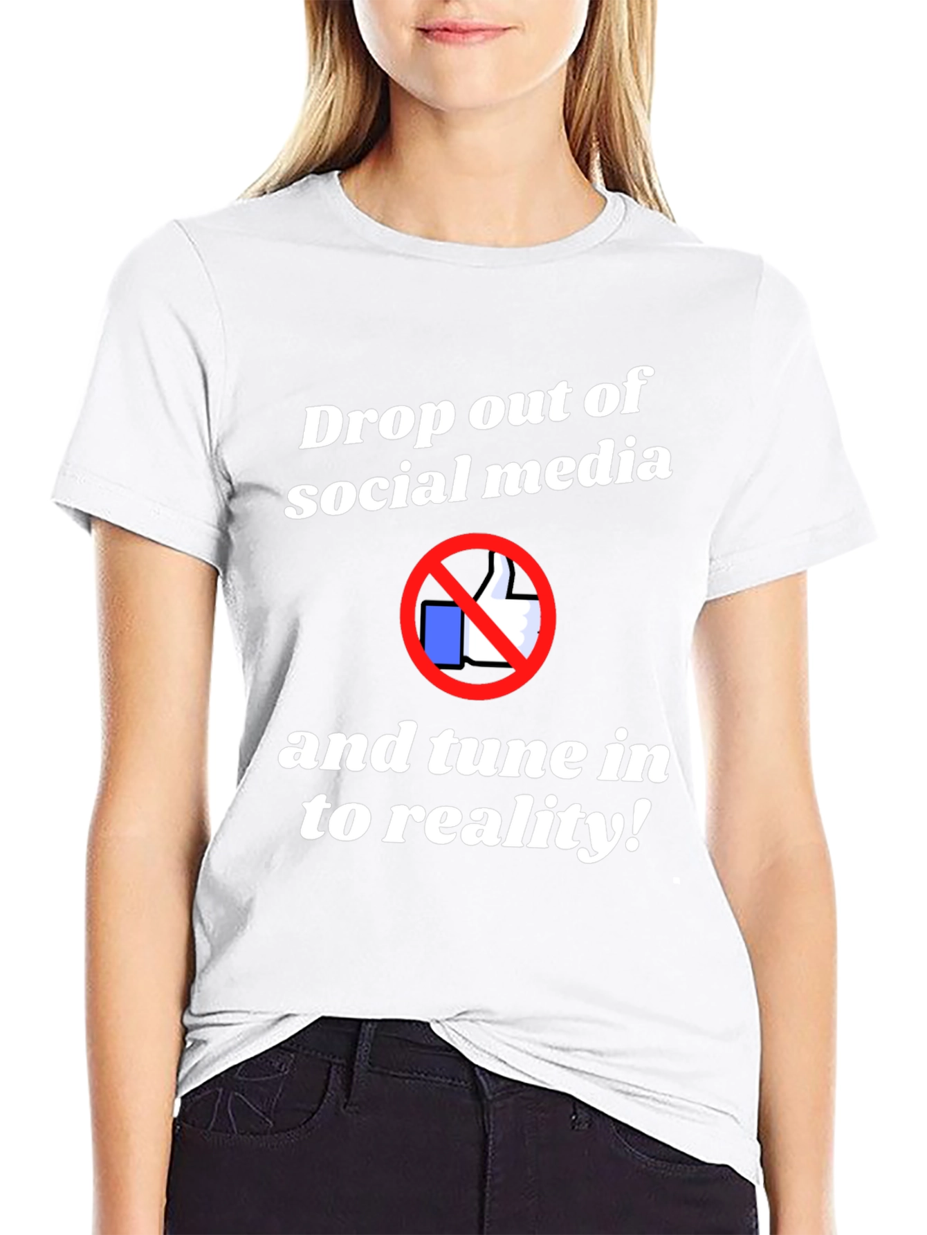 Drop Out T-Shirt: Anti-Social Media Tee