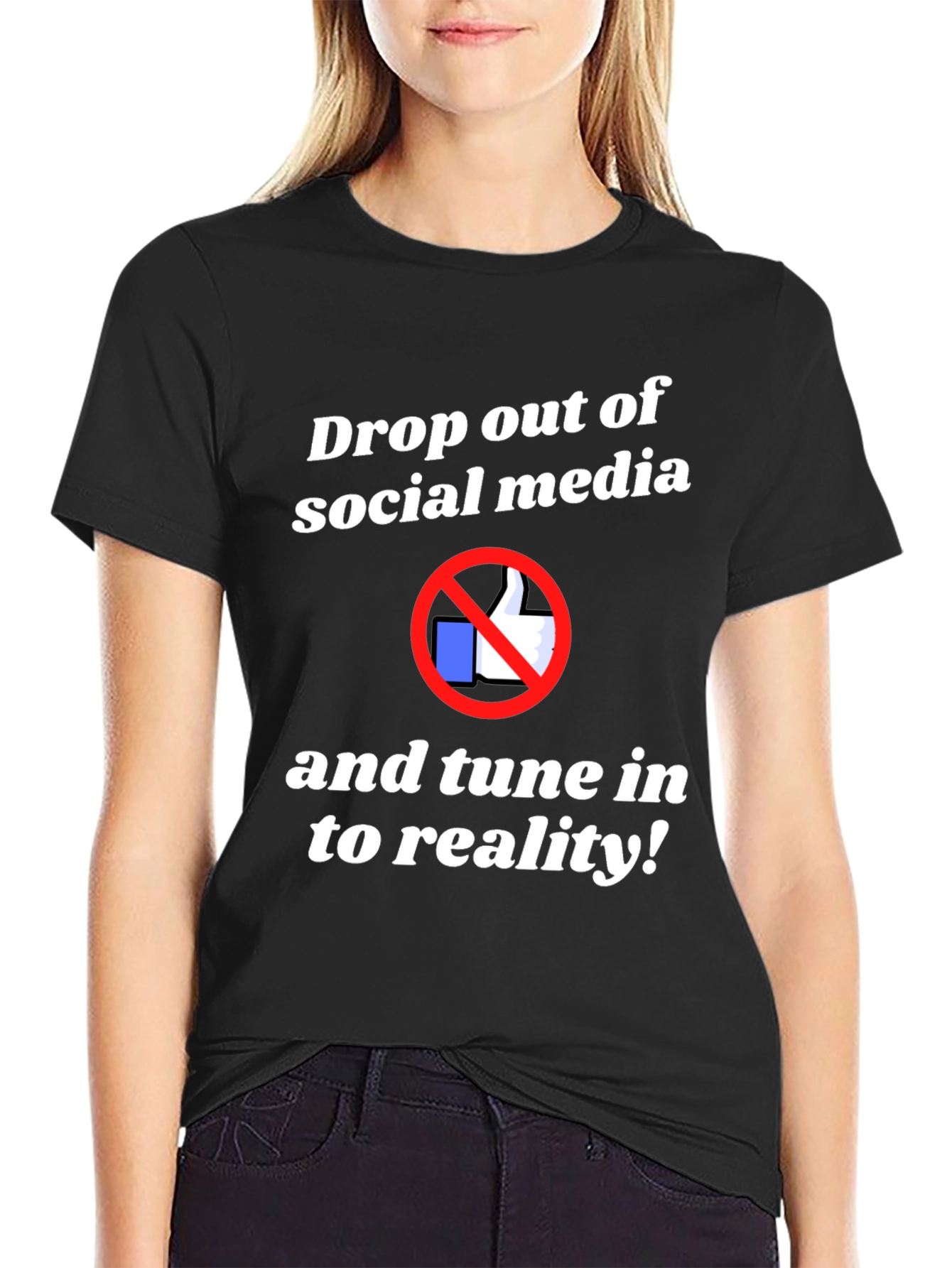 Drop Out T-Shirt: Anti-Social Media Tee