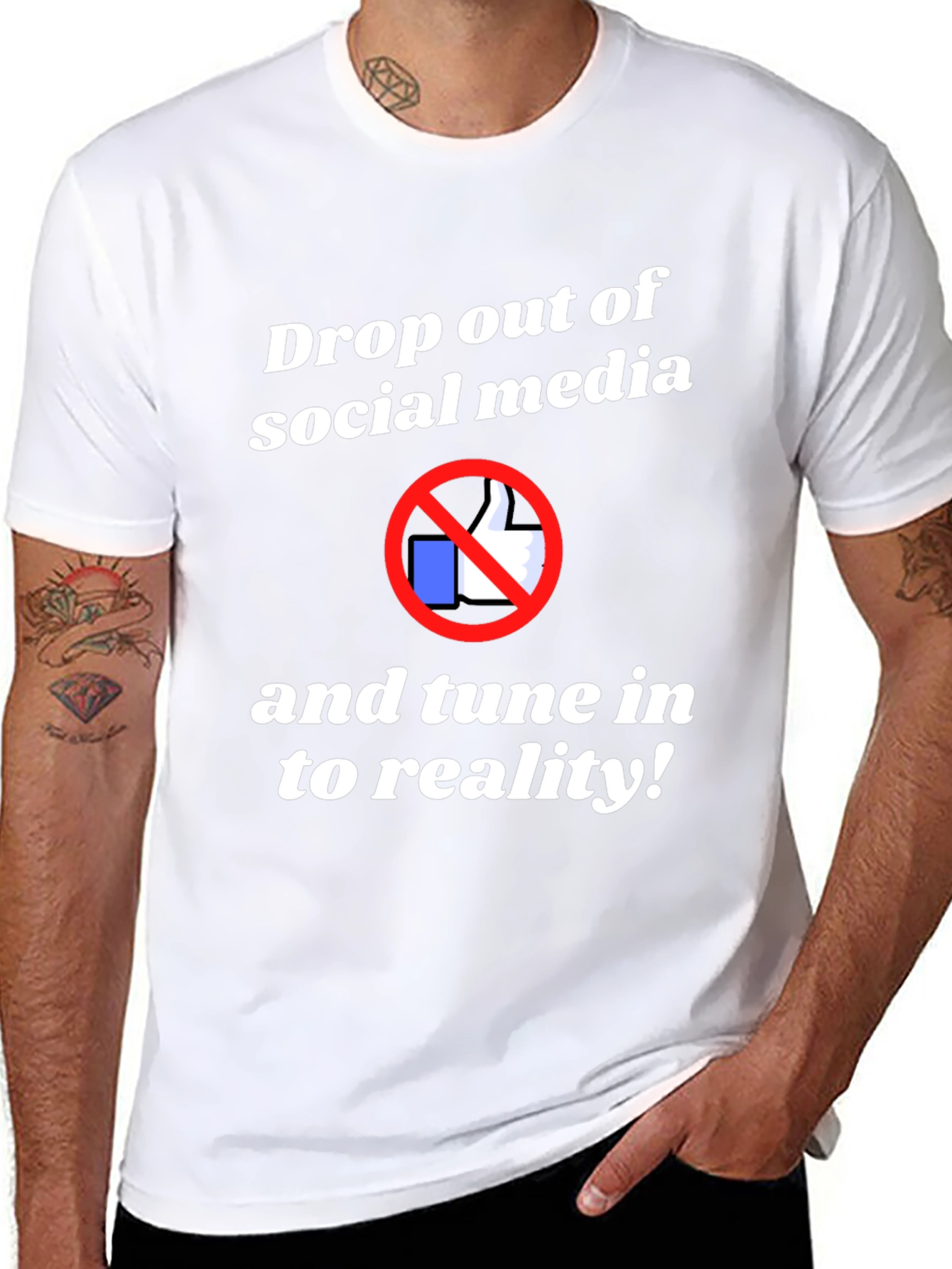 Drop Out T-Shirt: Anti-Social Media Tee