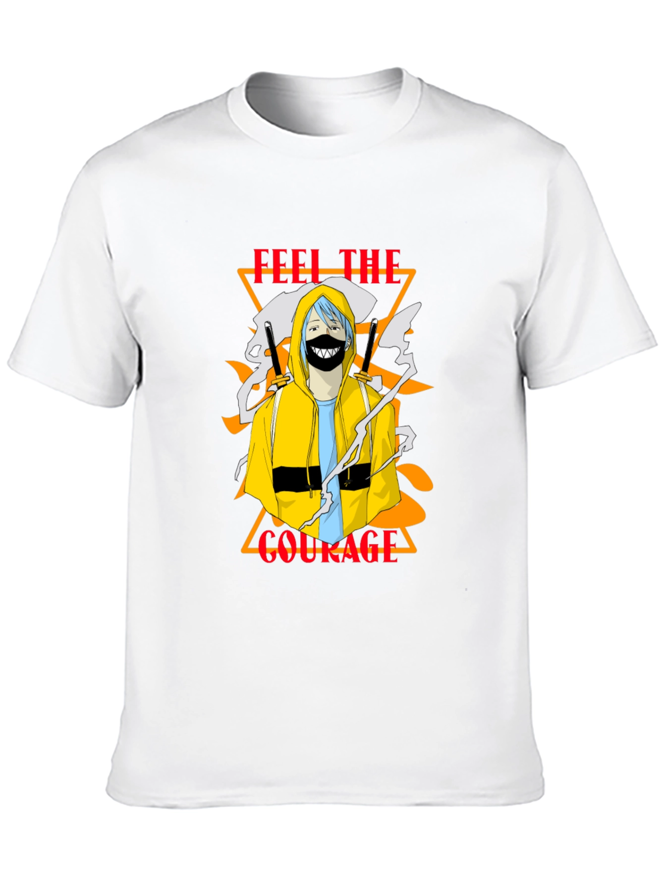 Anime Graphic Print Black T-Shirt