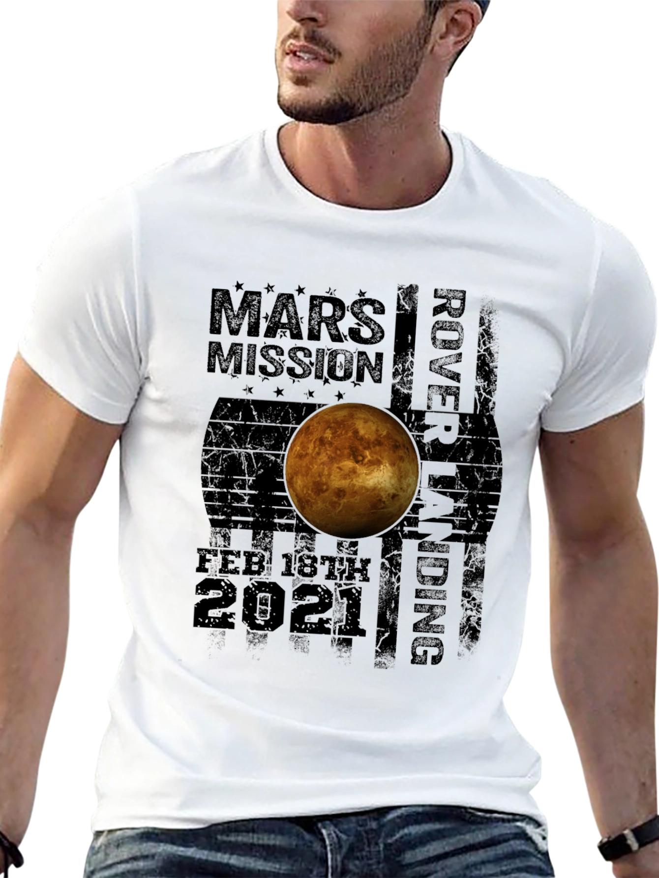Mars Mission Rover Landing T-Shirt - Feb 18th 2021
