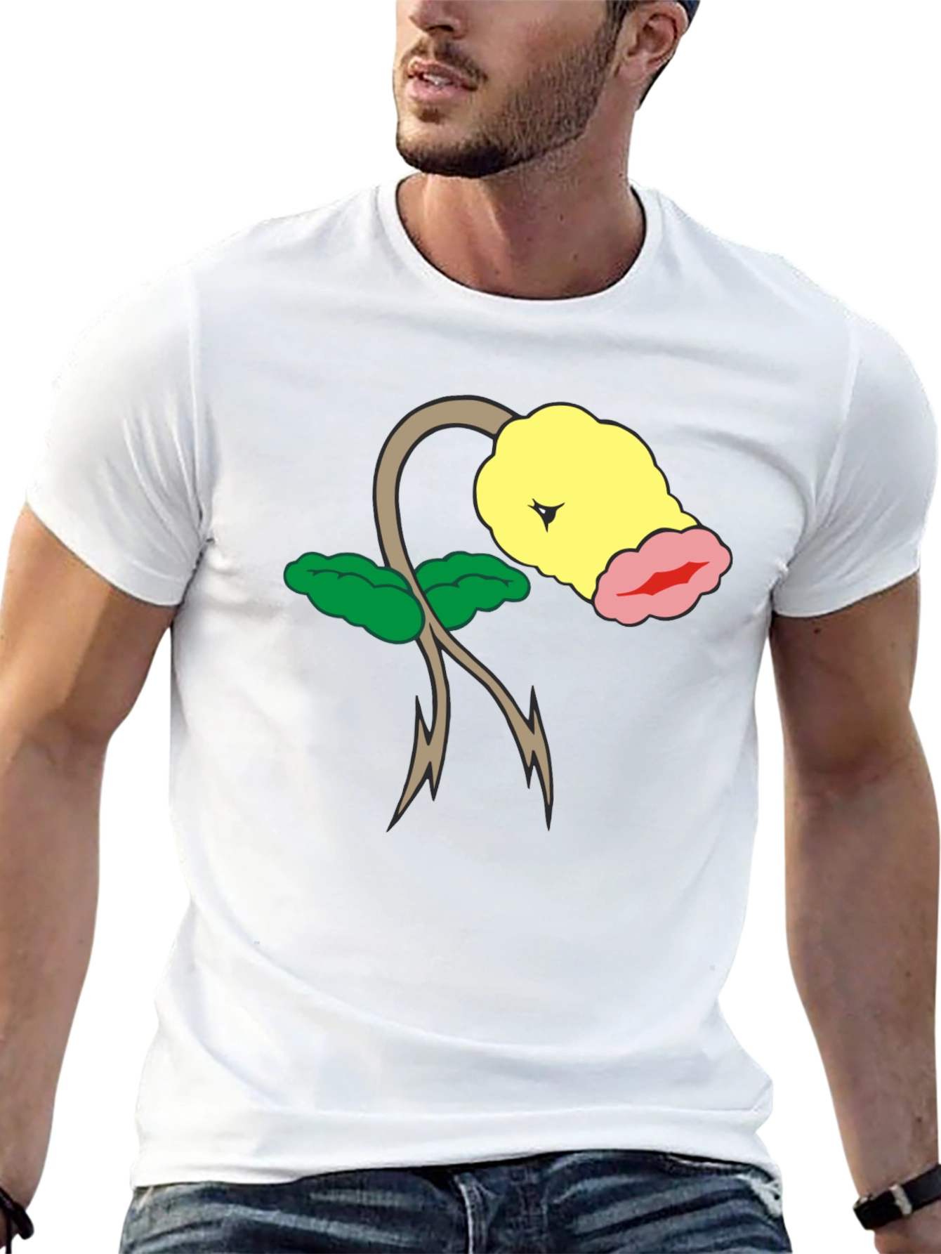 Bellsprout Pokemon Black T-Shirt
