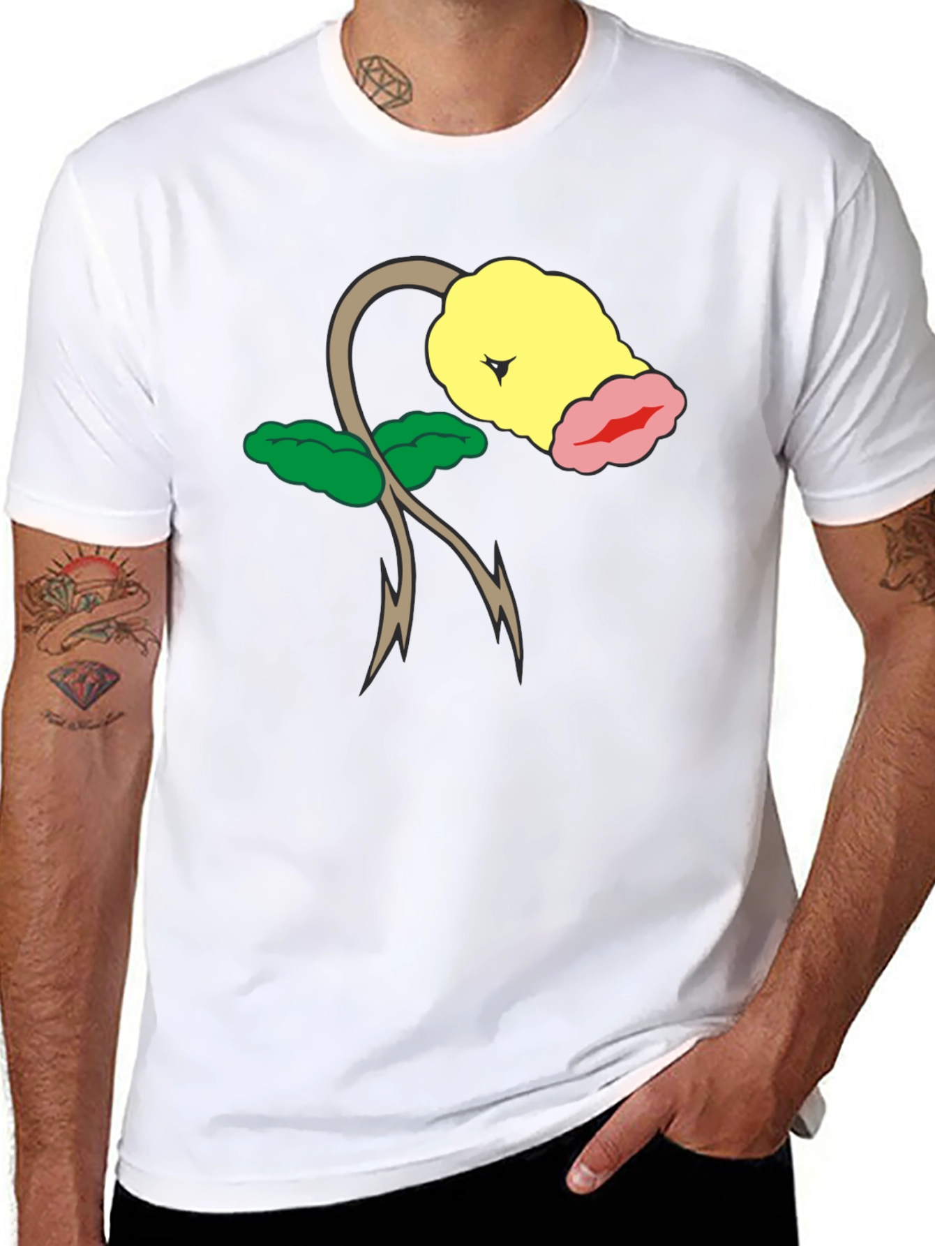 Bellsprout Pokemon Black T-Shirt