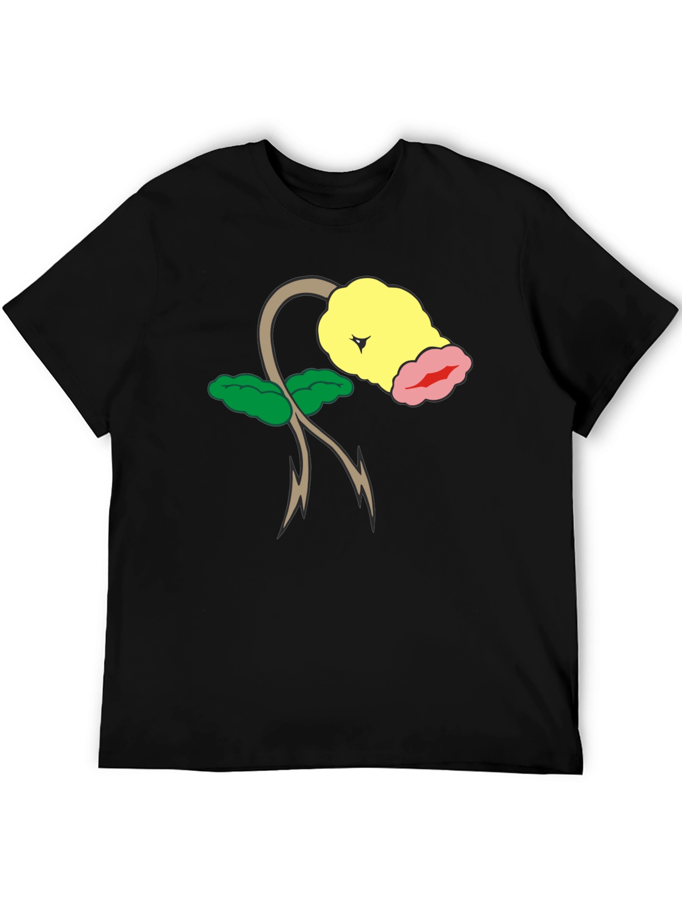 Bellsprout Pokemon Black T-Shirt