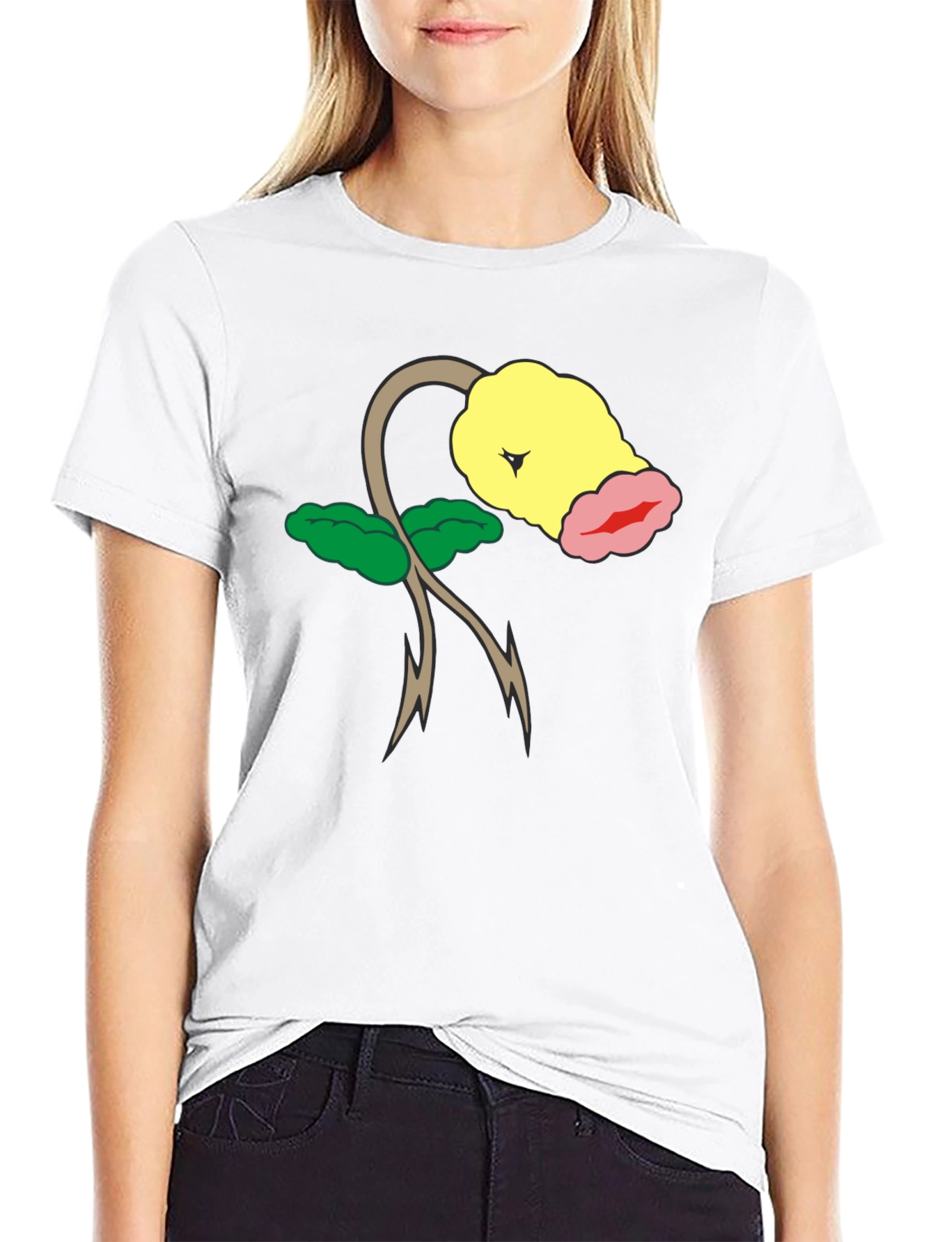 Bellsprout Pokemon Black T-Shirt