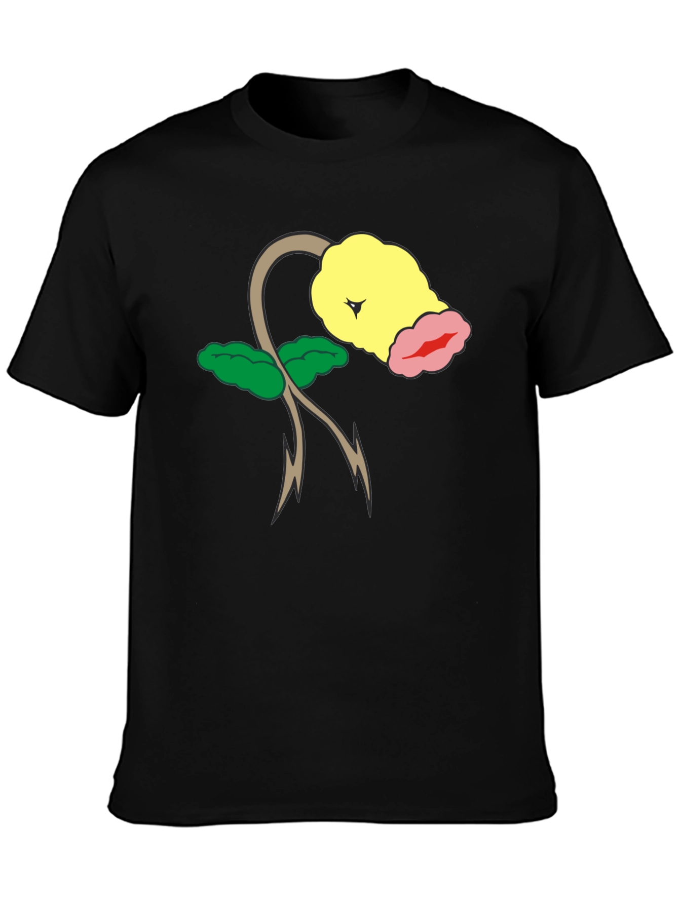 Bellsprout Pokemon Black T-Shirt