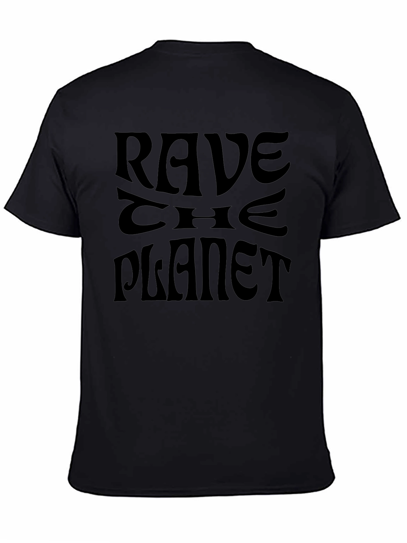 Rave the Planet Graphic T-Shirt - Black