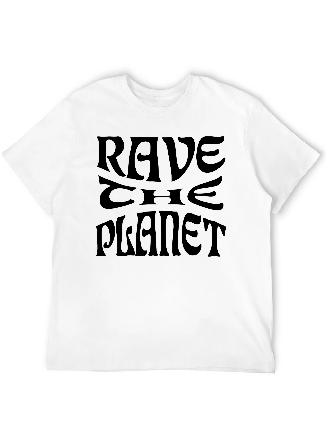 Rave the Planet Graphic T-Shirt - Black