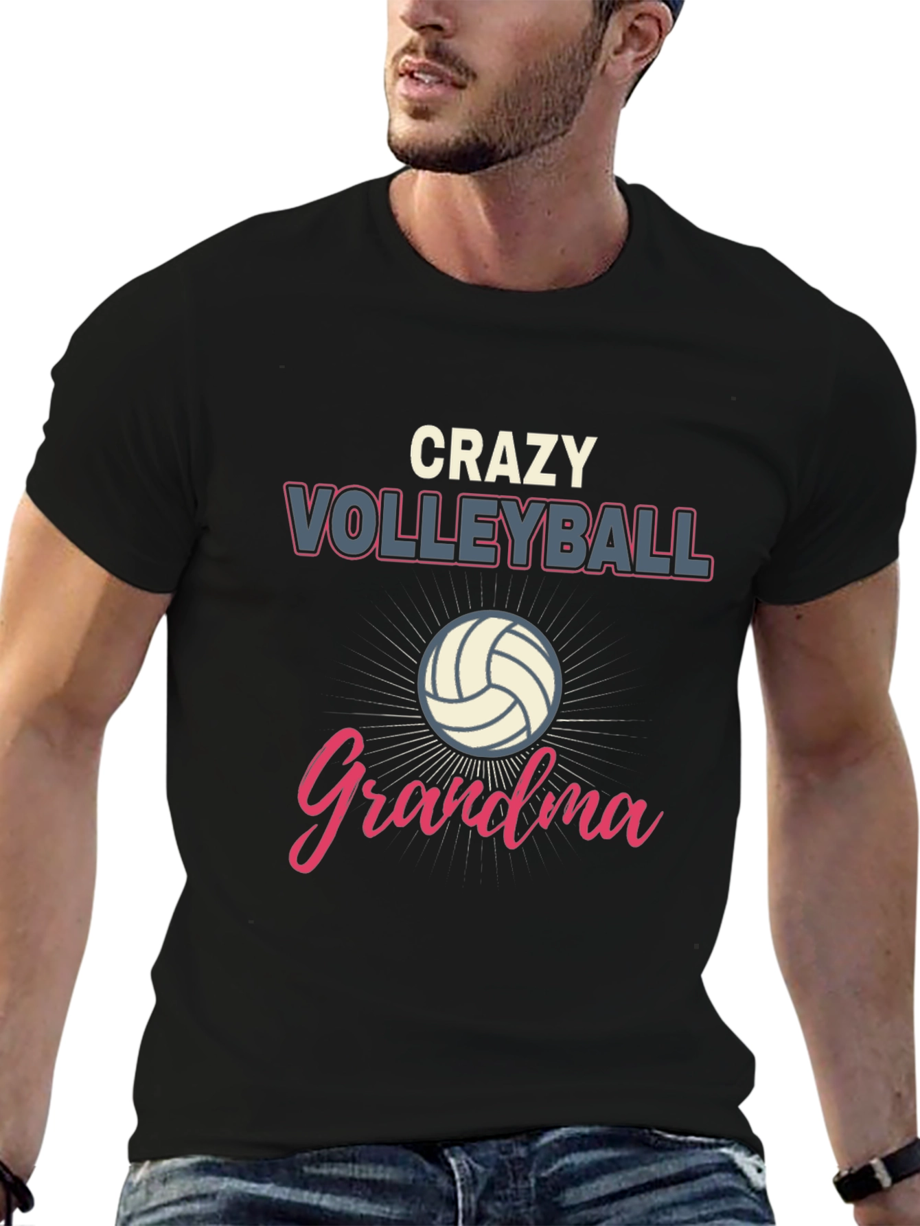 Crazy Volleyball Grandma T-Shirt