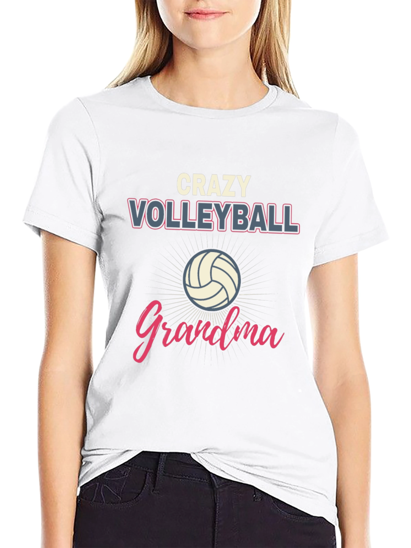 Crazy Volleyball Grandma T-Shirt