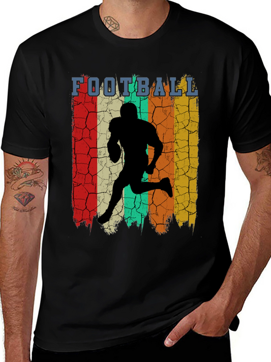 Vintage Football Player Graphic T-Shirt