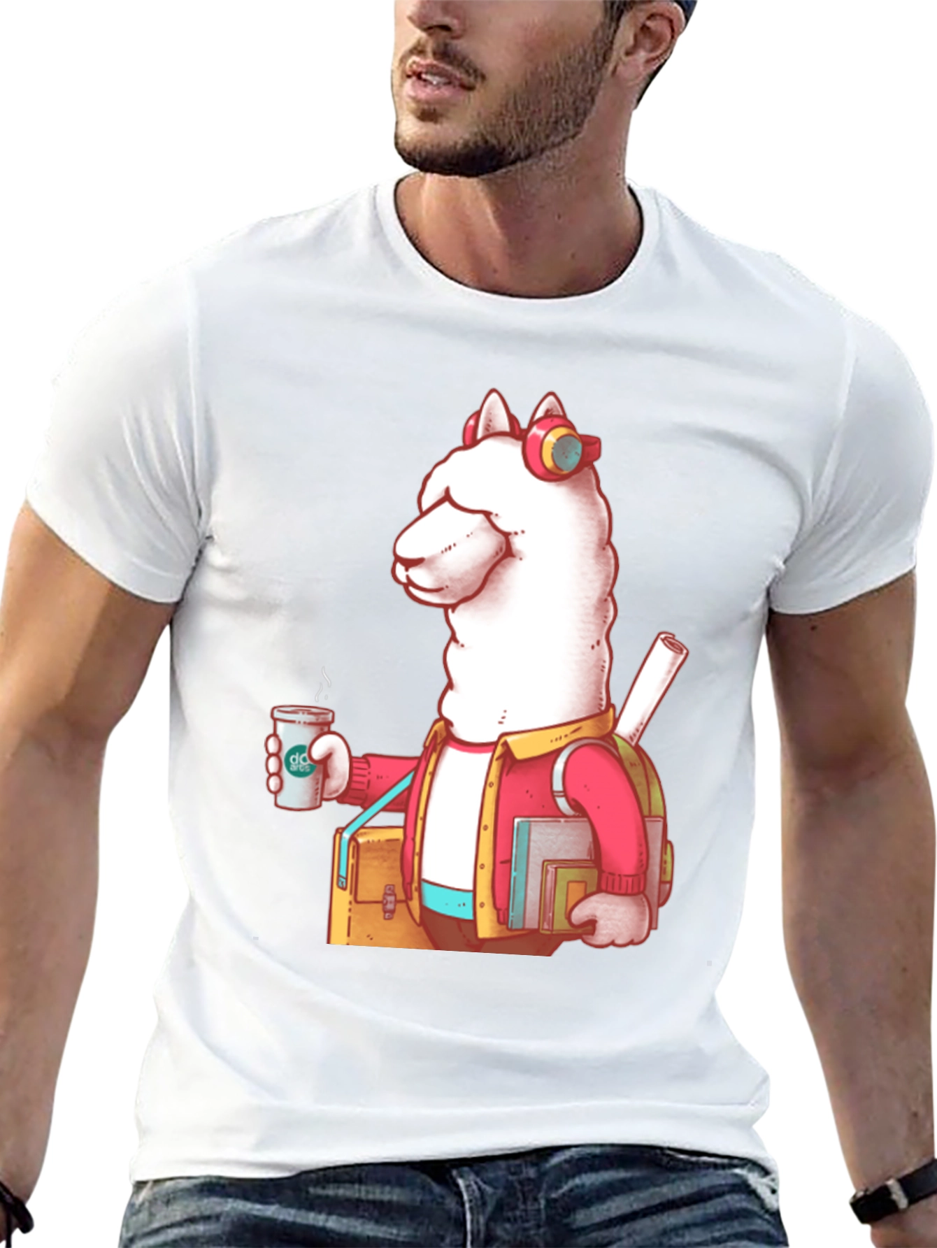 Cool Llama Student Graphic Tee