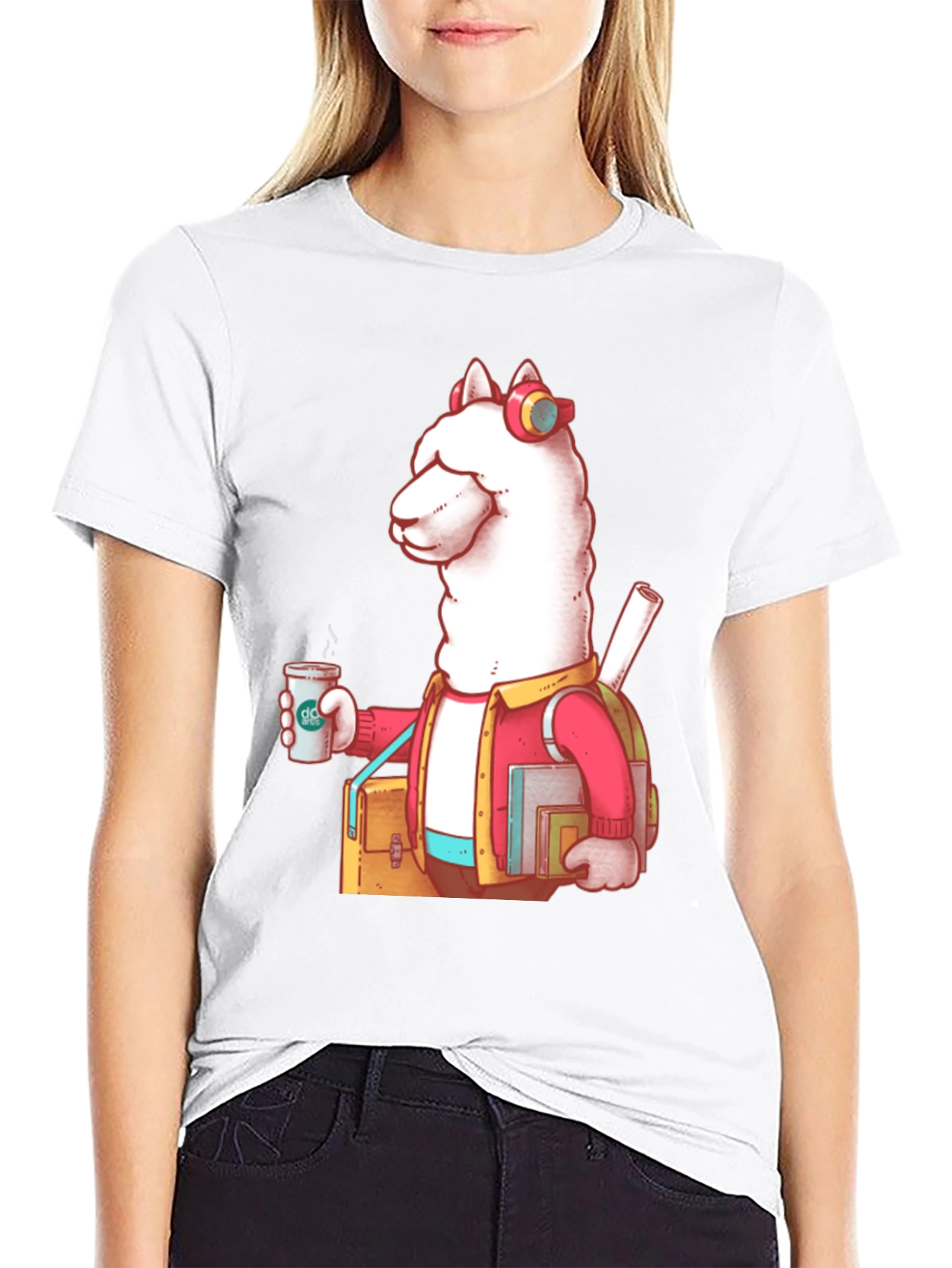 Cool Llama Student Graphic Tee