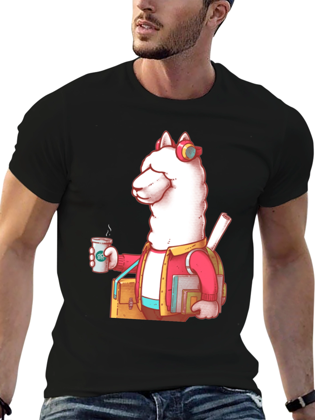 Cool Llama Student Graphic Tee