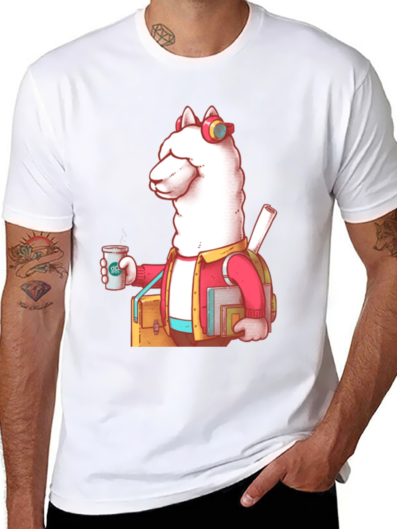 Cool Llama Student Graphic Tee