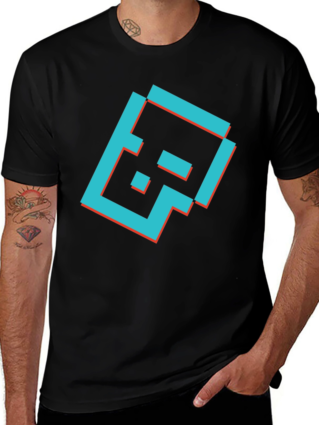 Pixel Art Graphic T-Shirt - Stylish Trendy Casual Tee