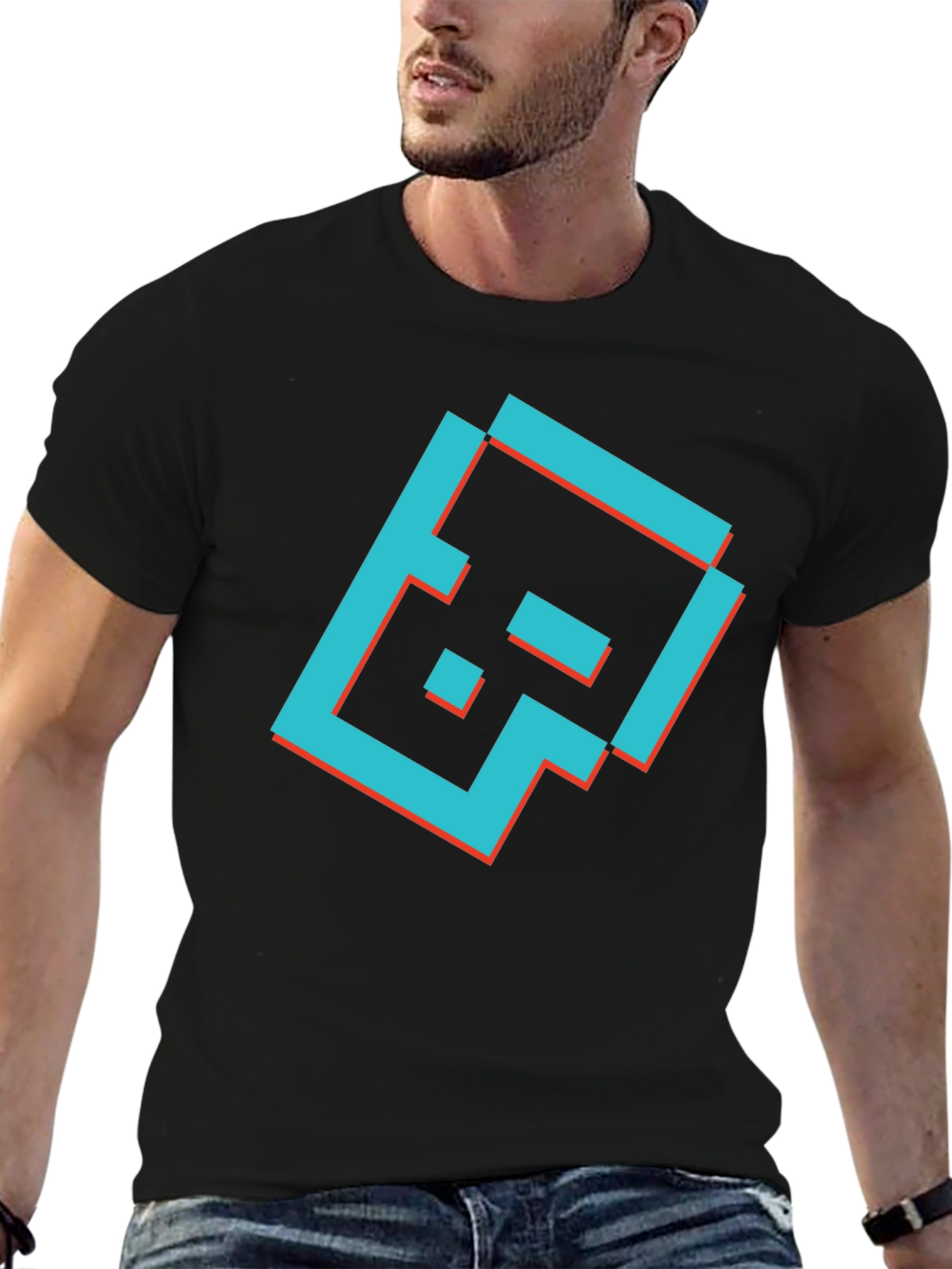 Pixel Art Graphic T-Shirt - Stylish Trendy Casual Tee