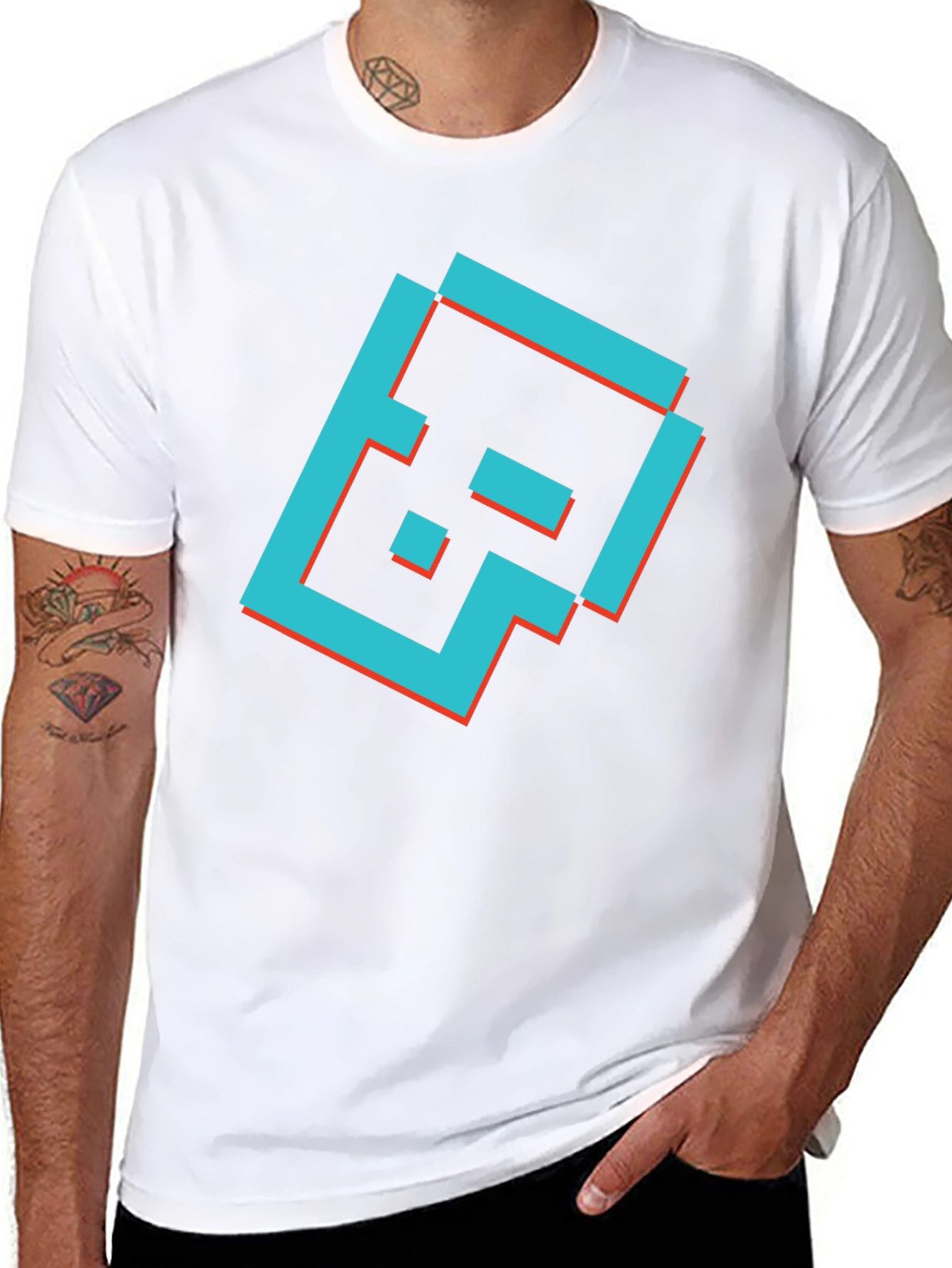 Pixel Art Graphic T-Shirt - Stylish Trendy Casual Tee