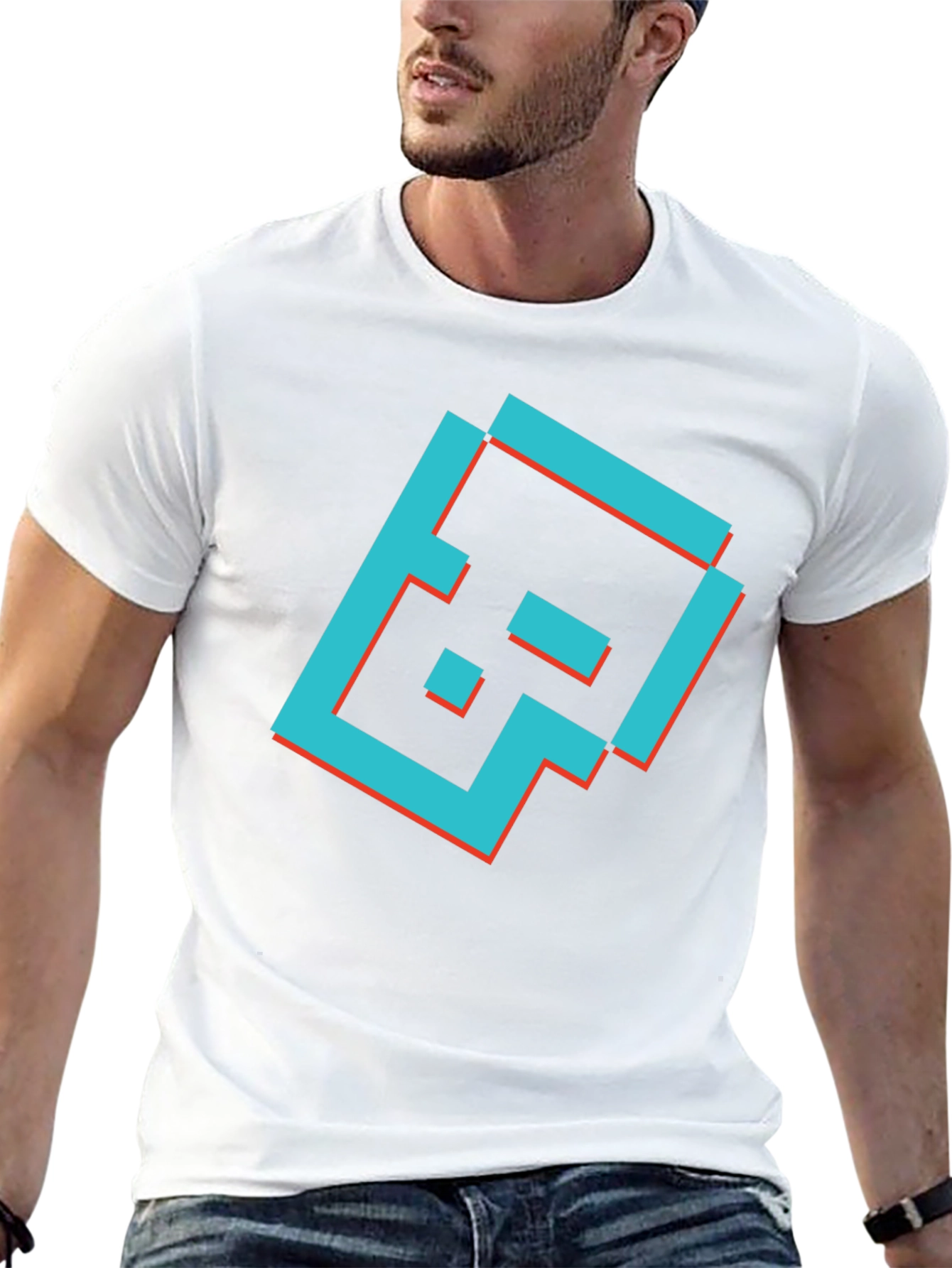 Pixel Art Graphic T-Shirt - Stylish Trendy Casual Tee