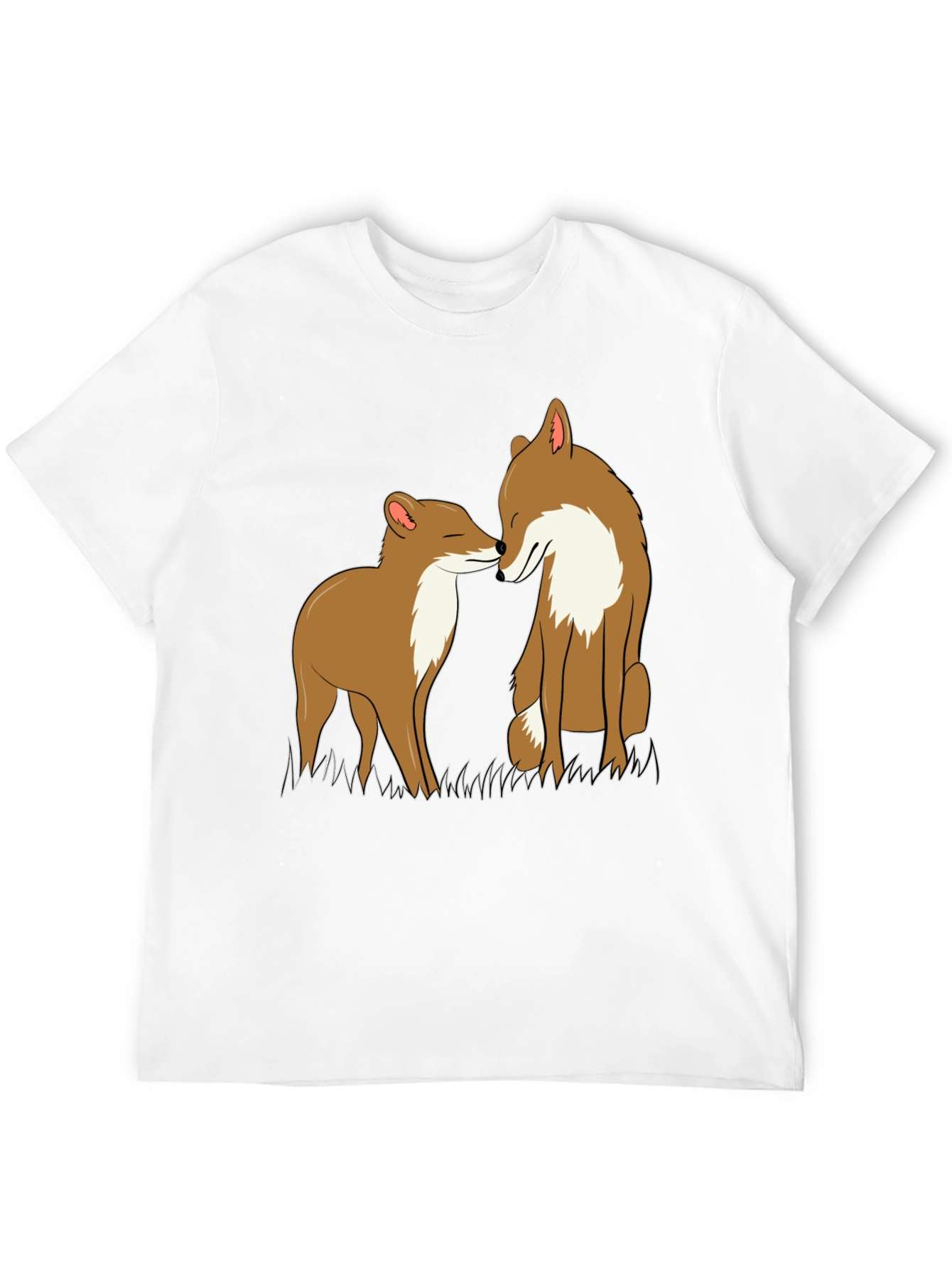 Fox Love Graphic Tee - Black Crew Neck