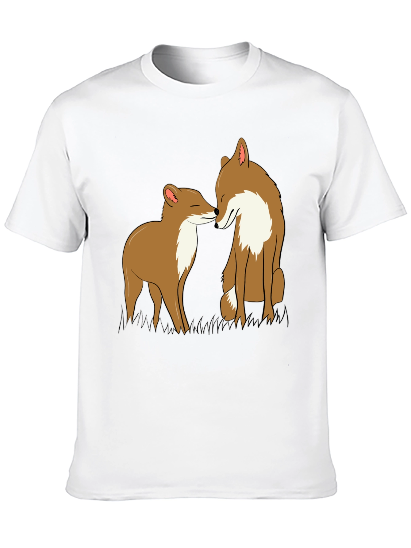 Fox Love Graphic Tee - Black Crew Neck