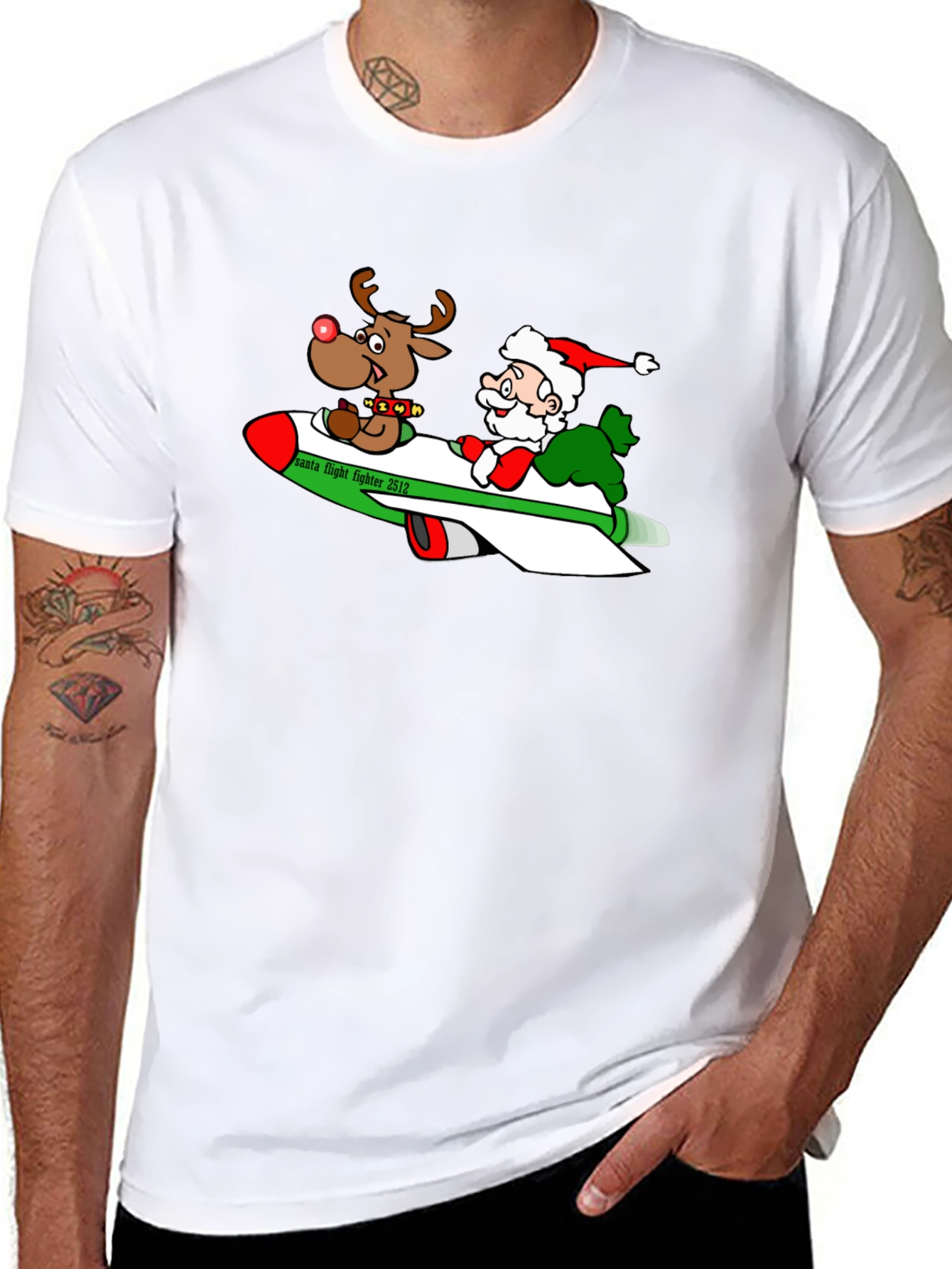 Festive Santas Flight T-Shirt