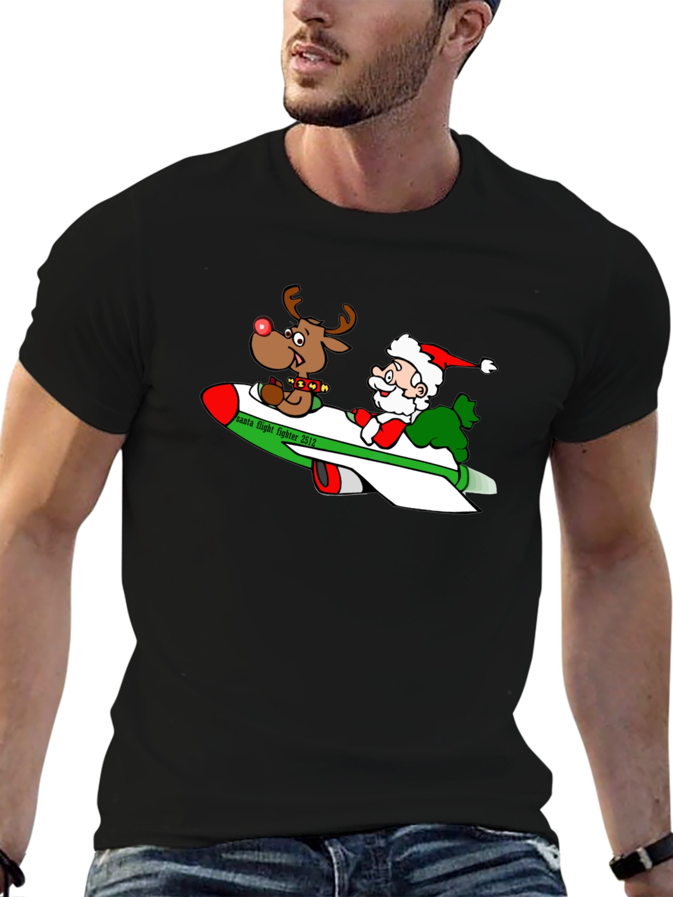 Festive Santas Flight T-Shirt