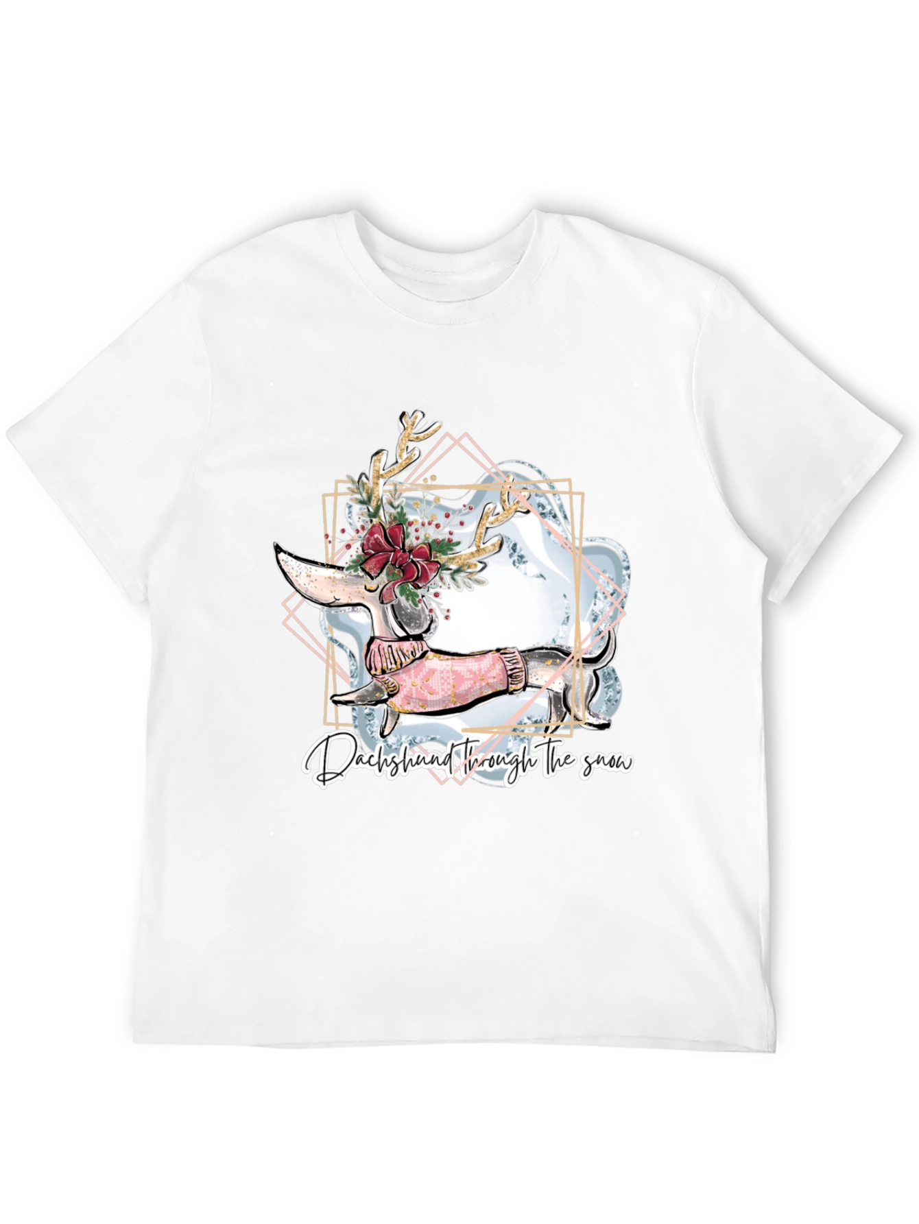 Dachshund Through the Snow Graphic T-Shirt