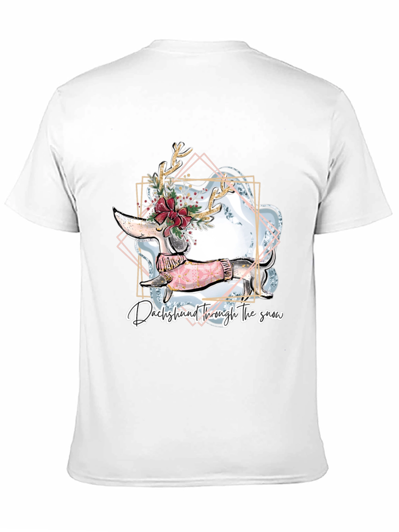 Dachshund Through the Snow Graphic T-Shirt