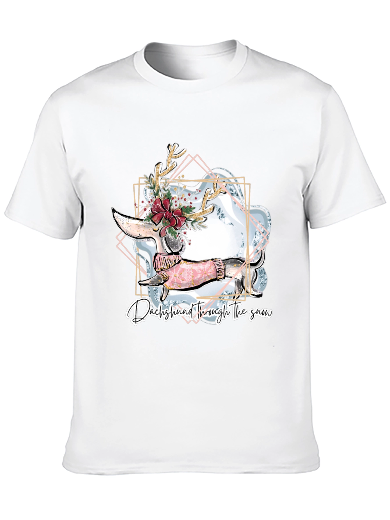 Dachshund Through the Snow Graphic T-Shirt