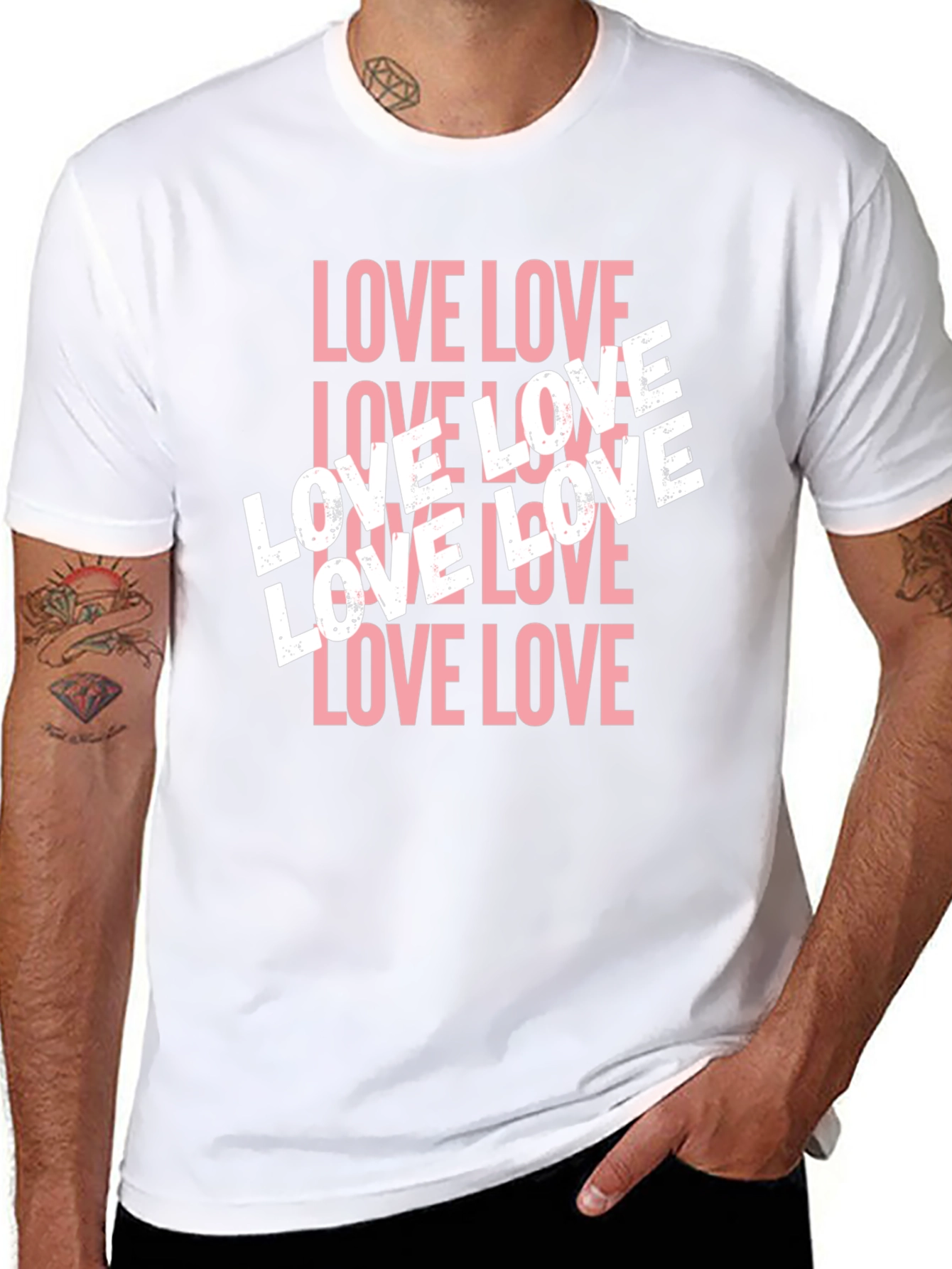 Love Graphic Tee - Stylish Black T-Shirt