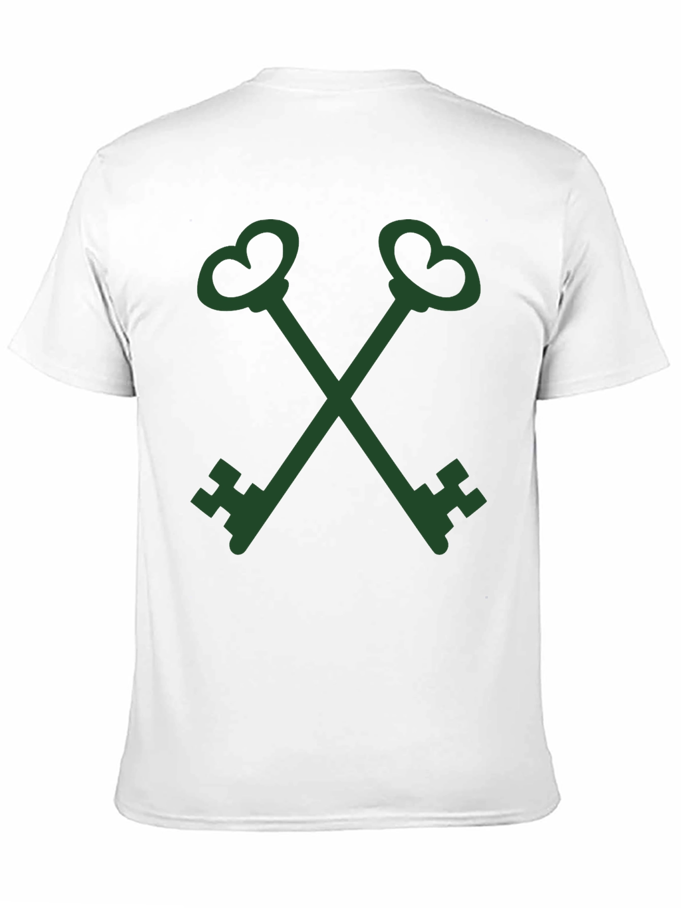 Crossed Keys Graphic Tee - Black Casual Shirt