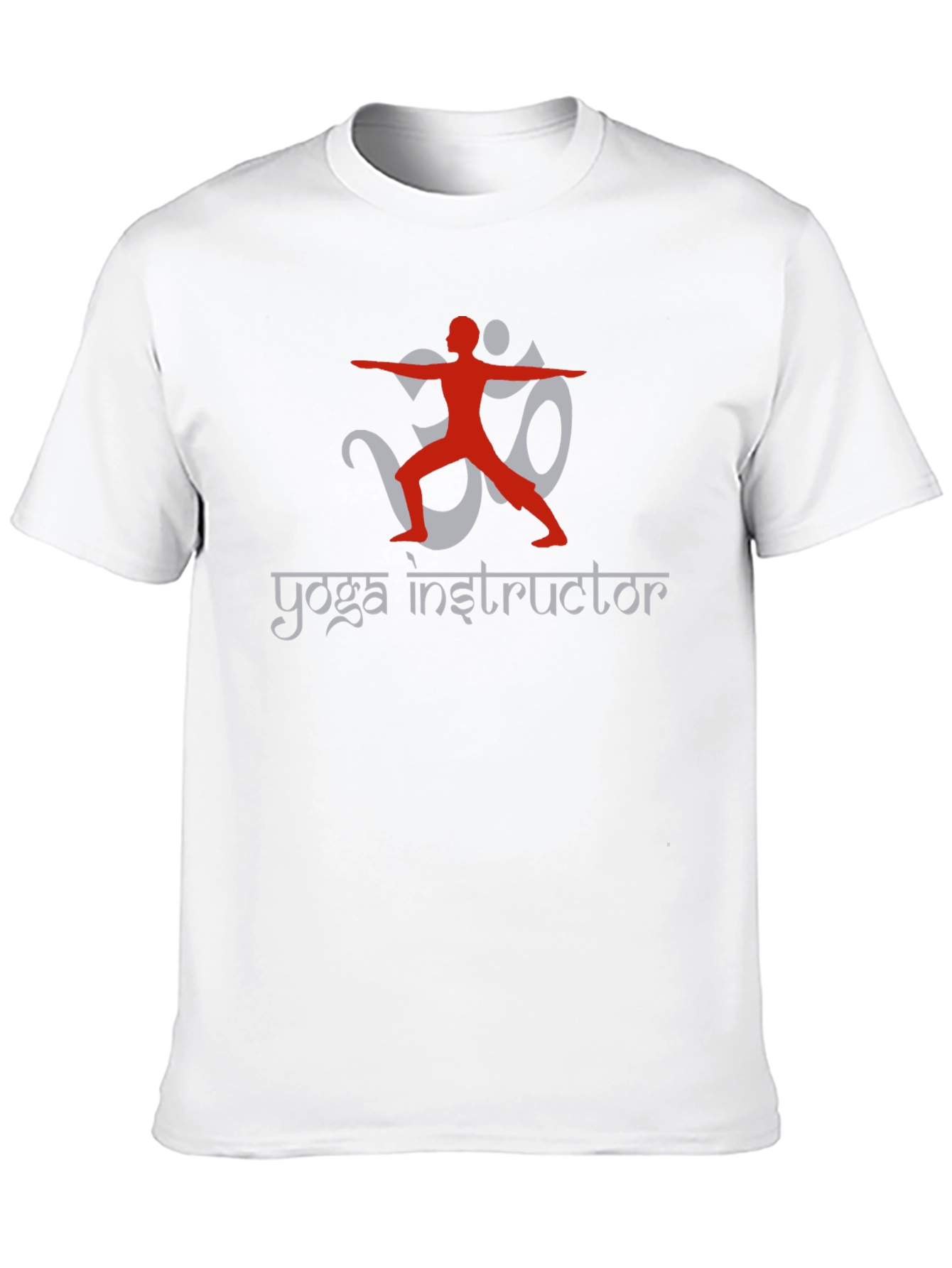 Yoga Instructor Black T-Shirt Om Design