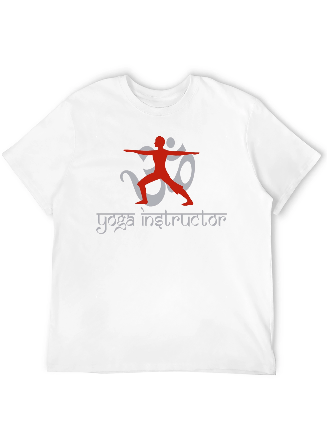 Yoga Instructor Black T-Shirt Om Design