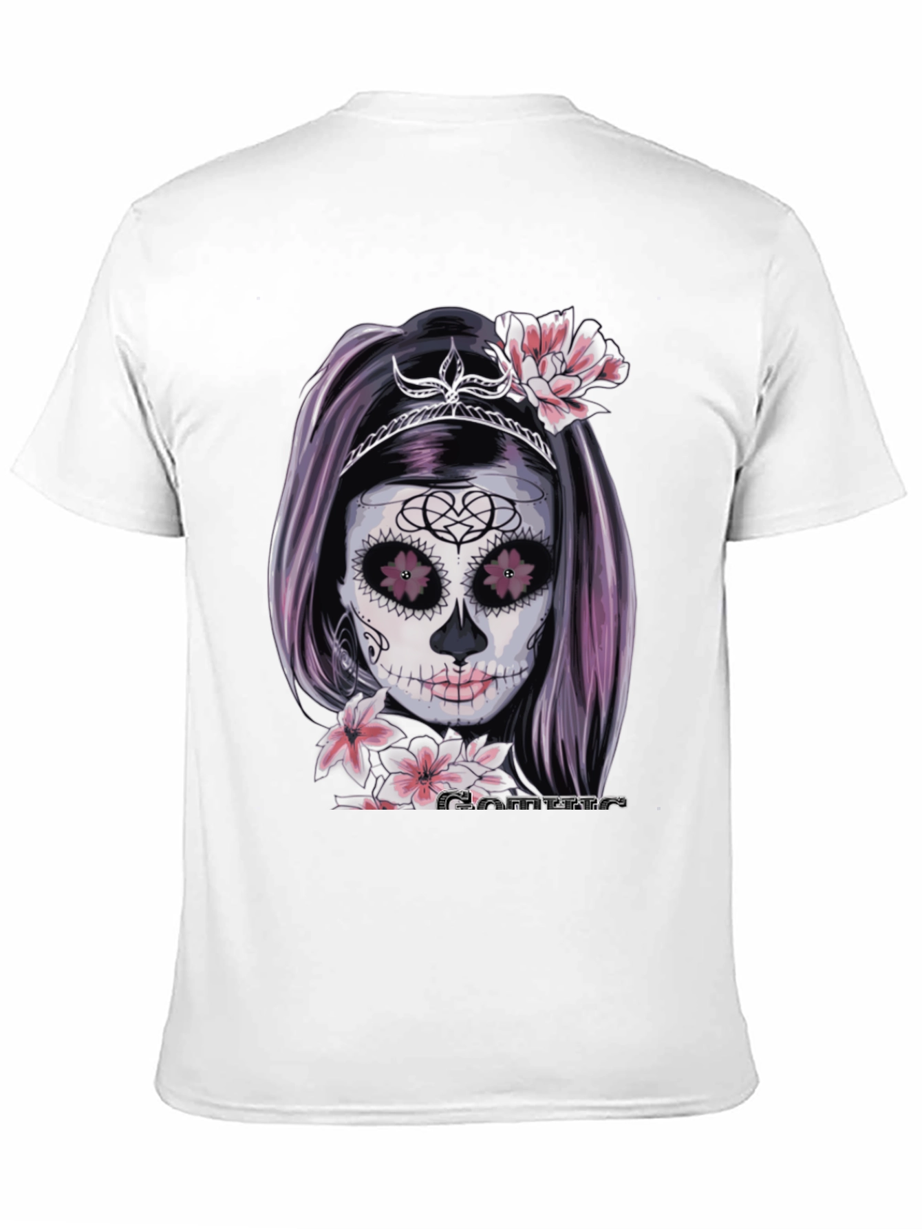 Sugar Skull Woman T-Shirt - Gothic Tee