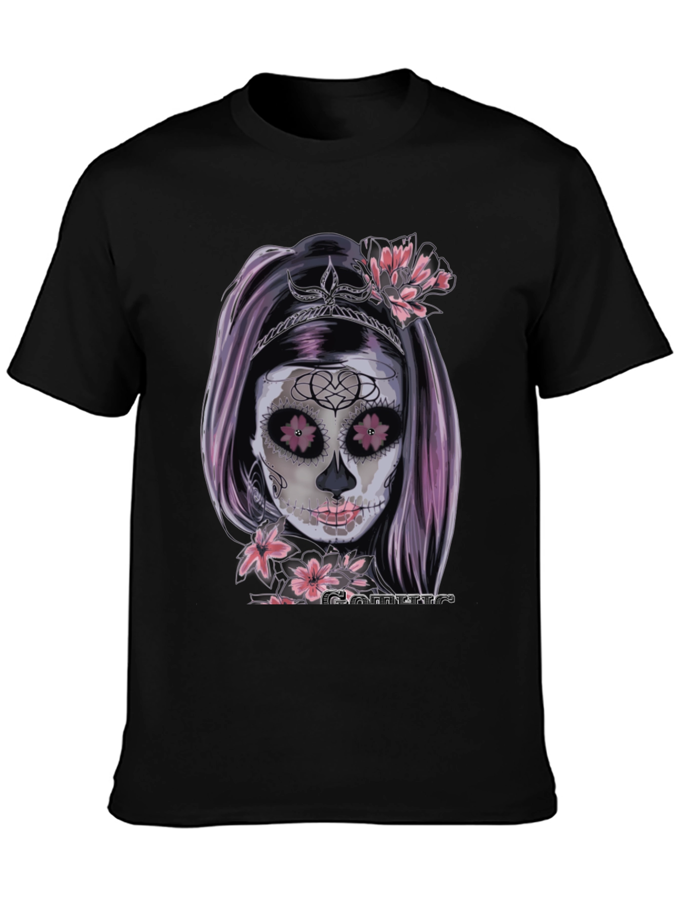 Sugar Skull Woman T-Shirt - Gothic Tee