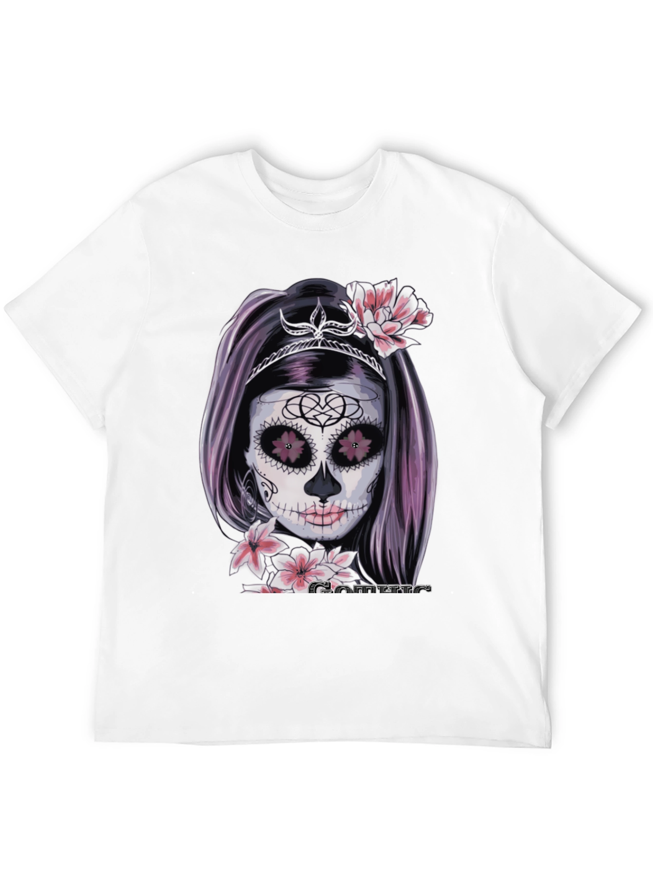 Sugar Skull Woman T-Shirt - Gothic Tee
