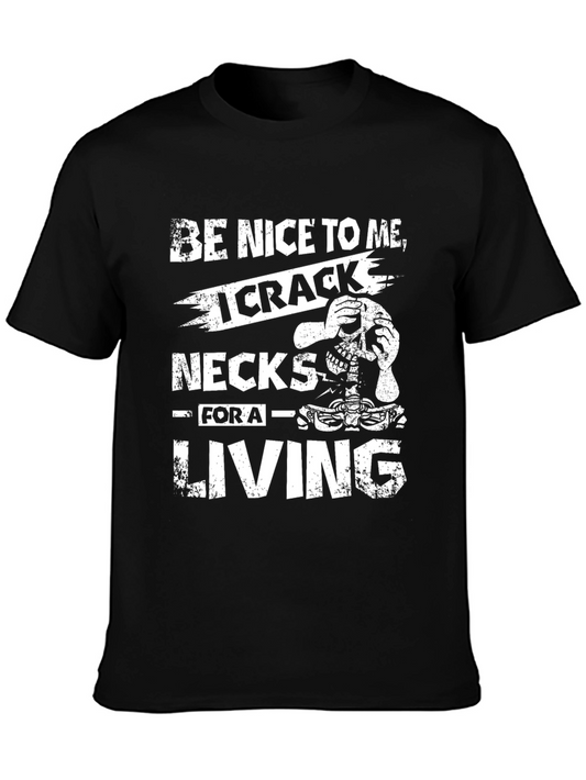 Cracked Necks T-Shirt - Funny Skeleton Graphic Tee