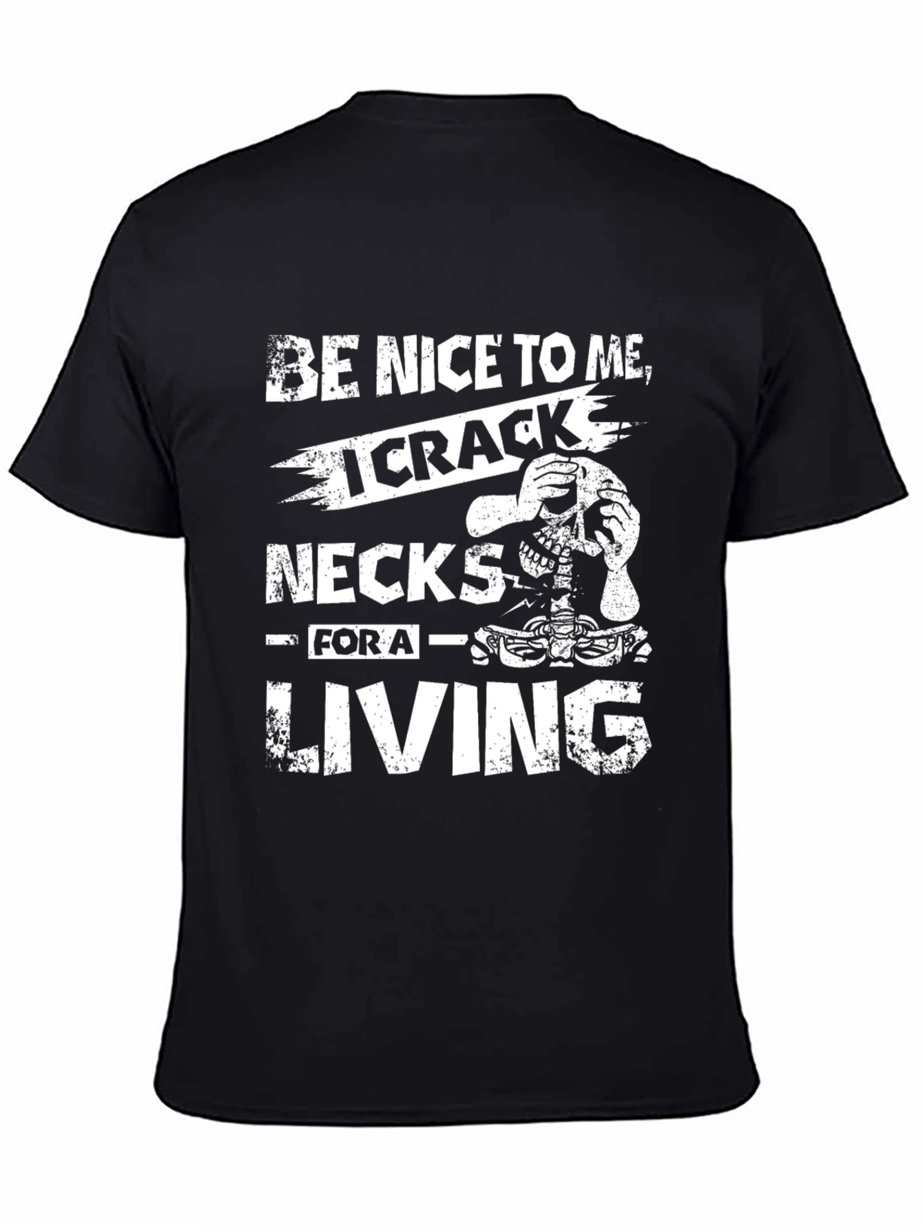 Cracked Necks T-Shirt - Funny Skeleton Graphic Tee