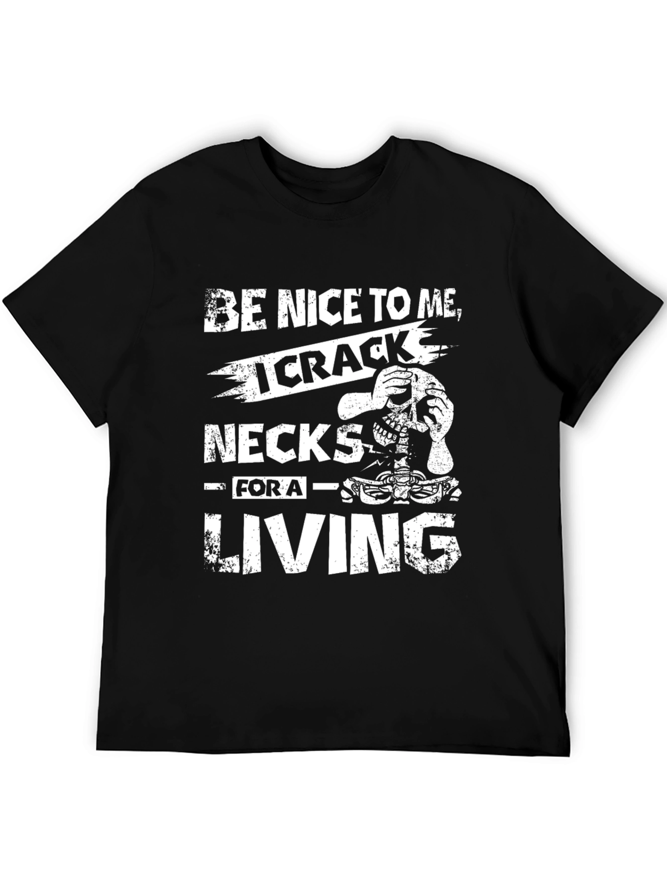 Cracked Necks T-Shirt - Funny Skeleton Graphic Tee