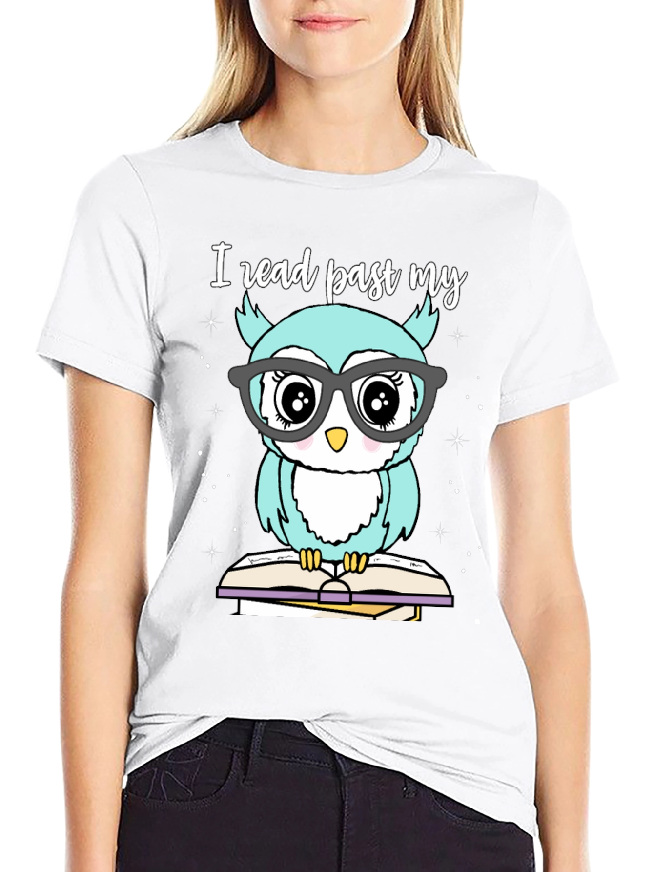 Owl Reading T-Shirt | Book Lover Tee