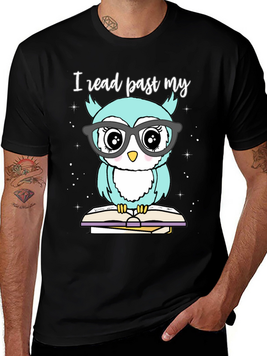 Owl Reading T-Shirt | Book Lover Tee