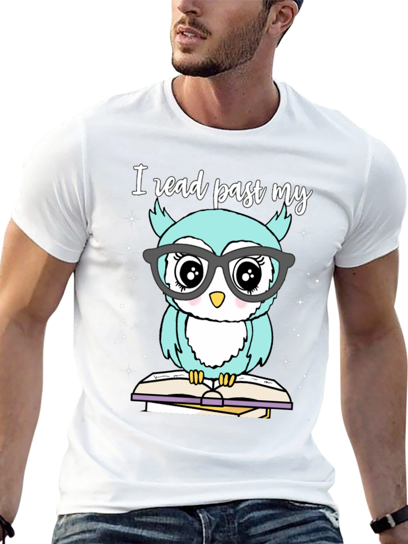 Owl Reading T-Shirt | Book Lover Tee