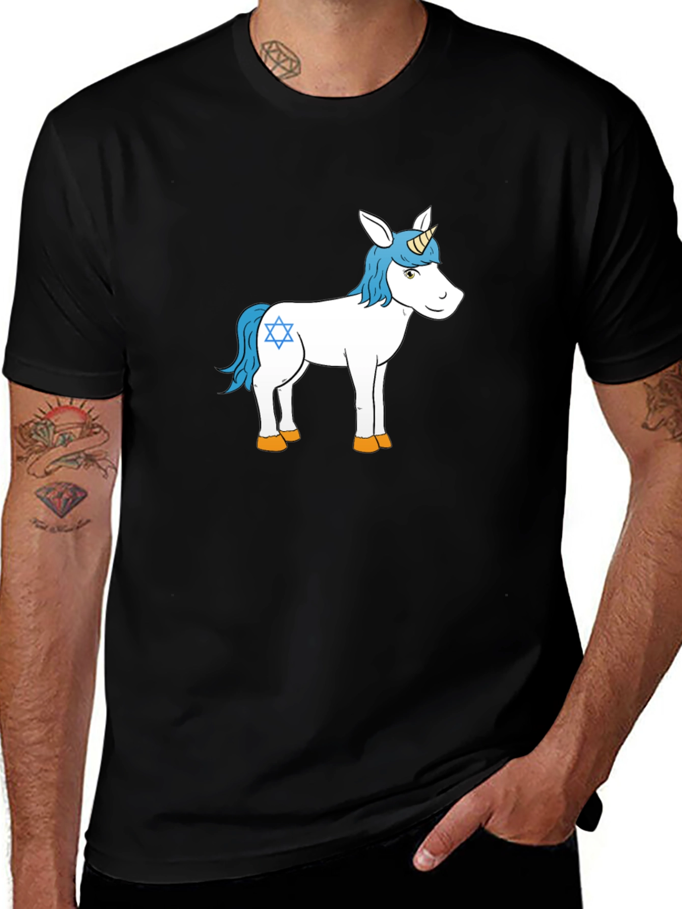 Unicorn Graphic Tee - Black