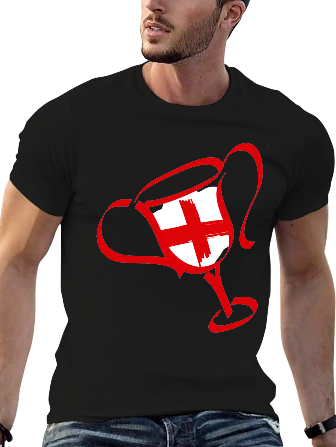 England Flag Trophy Graphic T-Shirt