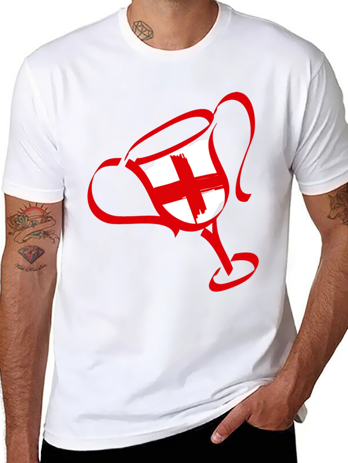 England Flag Trophy Graphic T-Shirt
